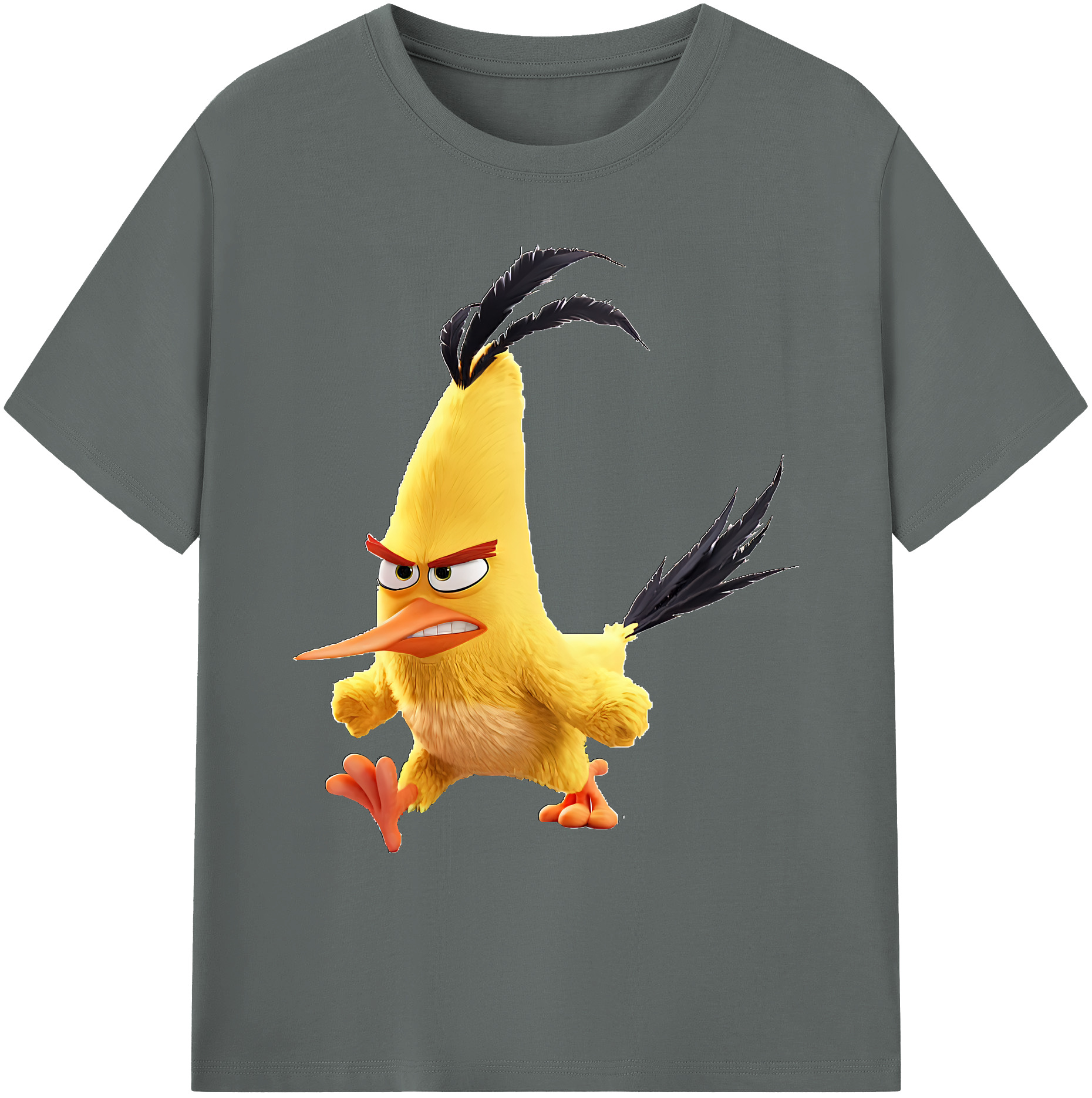（画像用） Angry Birds アングリーバード 綿100％ メンズ半袖Tシャツ｜肌触りやわらか＆通気性